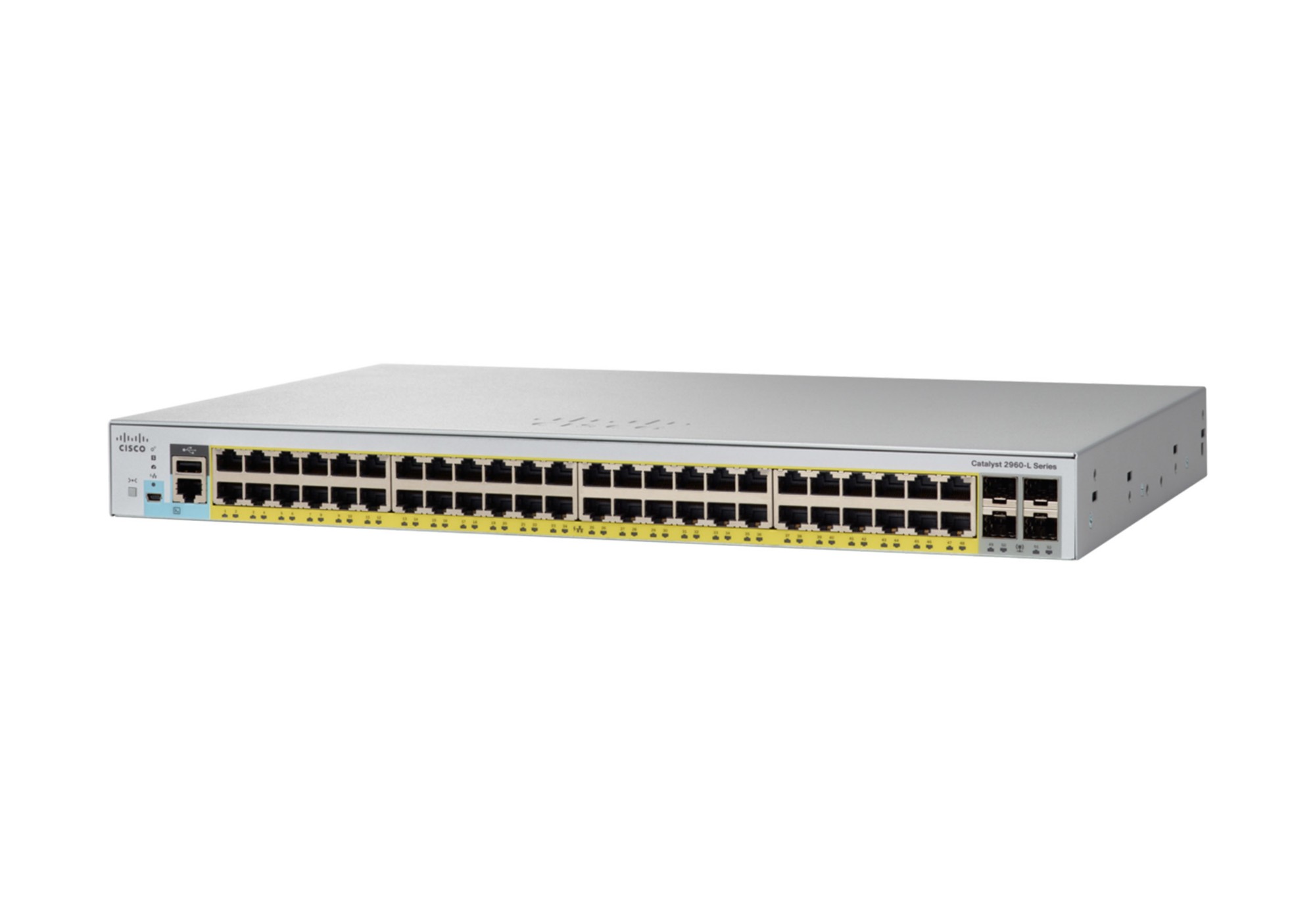 Cisco Catalyst 2960L-SM-48PS Network Switch. 48 Gigabit Ethernet PoE+