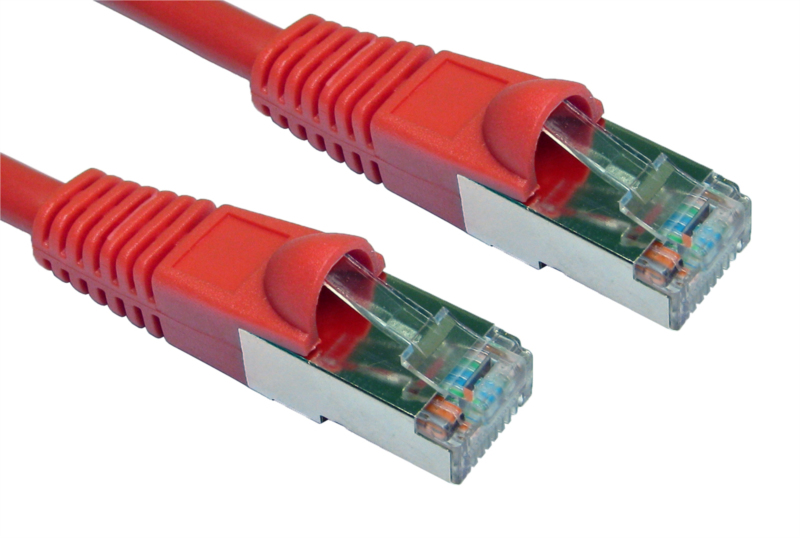 Cables Direct B5ST-303R networking cable Red 3 m Cat5e F/UTP (FTP)