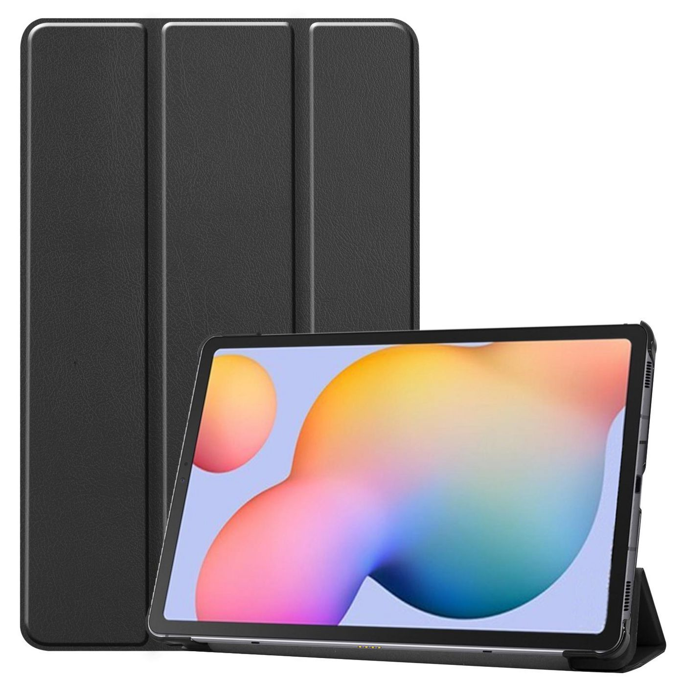 Image of eSTUFF HOUSTON Folio Case for Samsung Galaxy Tab S8+/S7+ - Black