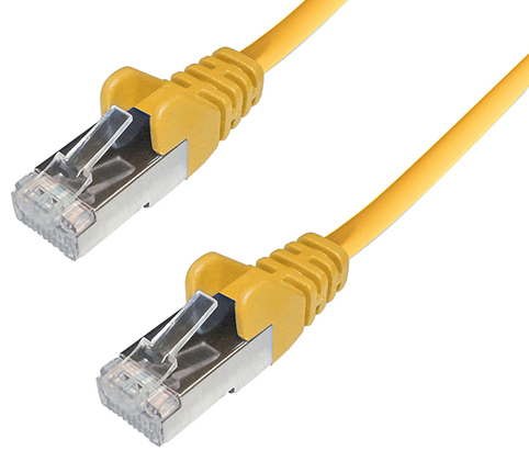 connektgear 3m RJ45 CAT6A SSTP Stranded Flush Moulded LS0H Network Cable - 26AWG - Yellow