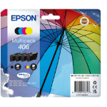 Epson C13T17G64010/406 Ink cartridge multi pack Bk,C,M,Y 8,7ml + 3x6ml Pack=4 for Epson  WF-3920