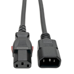 Tripp Lite C14 Male to C13 Female Power Cable, C13 to C14 PDU-Style, Locking C13 Connector, 10A, 18 AWG, 1.22 m