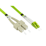 Alcasa LW-805LS5 InfiniBand/fibre optic cable 5 m LC SC Green