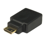 Cables Direct Mini HDMI - HDMI m/f Black