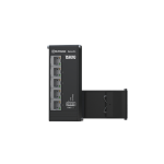 Teltonika NETWORKS TSF010 Flat Ethernet Switch Unmanaged Fast Ethernet (10/100) DIN rail Black