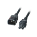 FDL 1M IEC C14 PLUG TO C5 (CLOVER LEAF) SOCKET ADAPTOR - 1.0mm