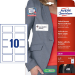 Avery L4785-20 etiket Afgeronde rechthoek Verwijderbaar Wit 200 stuk(s)