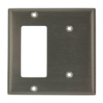 Leviton S1426-N wall plate/switch cover Stainless steel