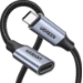 Hypertec UGREEN USB-C M/F Gen2 5A Alu Case Braided Cable 0.5m (Black)