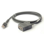 Zebra CBA-R01-S07PBR seriële kabel Grijs 2,1336 m RS232 DB9
