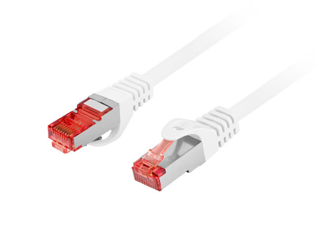 Lanberg Patchcord Cat.6 S/FTP LSZH CU 1m White Fluke Passed