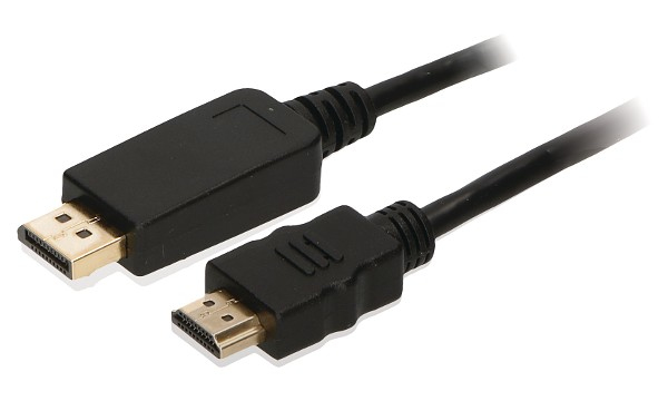 2-Power CAB0023A video cable adapter 1 m HDMI Type A (Standard) DisplayPort Black