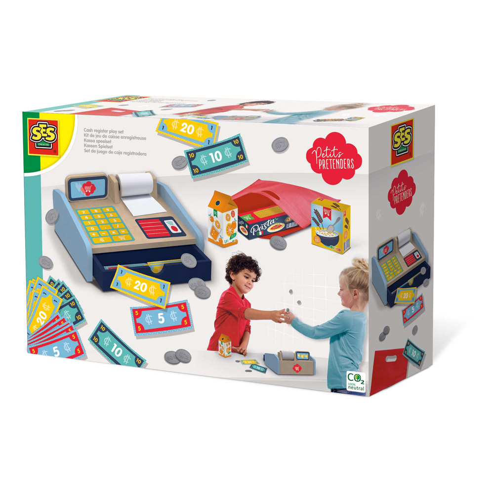 Petits Pretenders Children's Cash Register Play Set - White