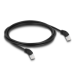 DeLOCK RJ45 Network Cable Cat.6A S/FTP 45° upwards angled 2 m black