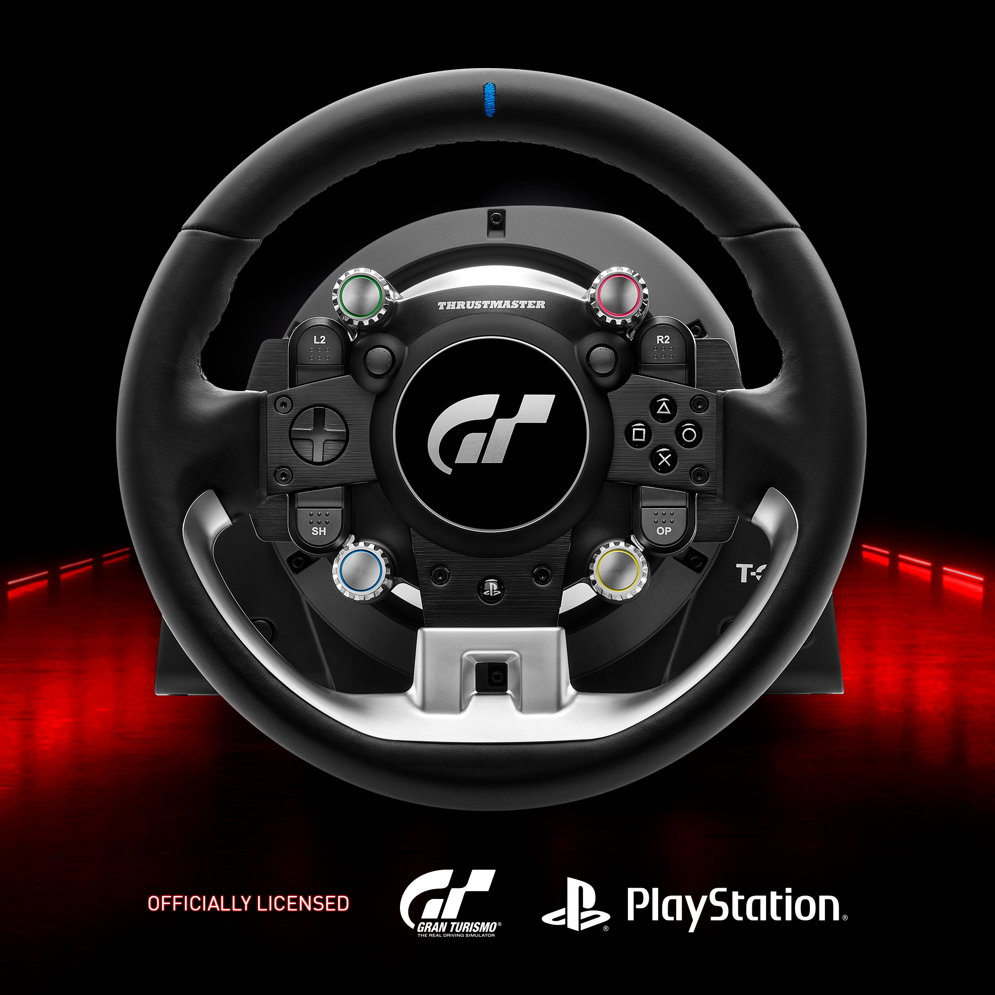 Image of Thrustmaster T-GT II Volant + pedalier 4160823 Black, Satin steel...