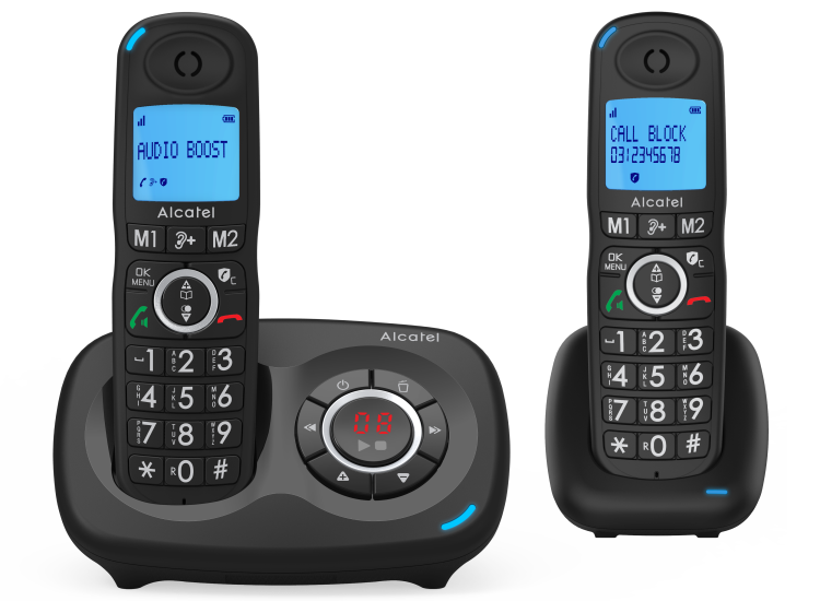 Image of Alcatel XL595 VOICE DUO UK BLK