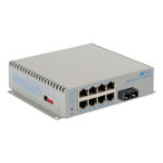 Omnitron OmniConverter GPoE+/Sx Unmanaged L2 Gigabit Ethernet (10/100/1000) Power over Ethernet (PoE) Silver