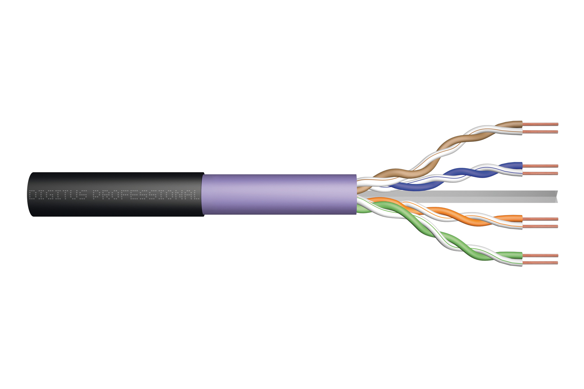 Image of Digitus Cat.6 U/UTP burial installation cable, 500 m, simplex, PE
