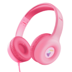 Trust WIRED KIDS HEADPHONES NOUNA PINK WITH SAFE VOLUME LIMIT, STICKERS INCLUDED 25277