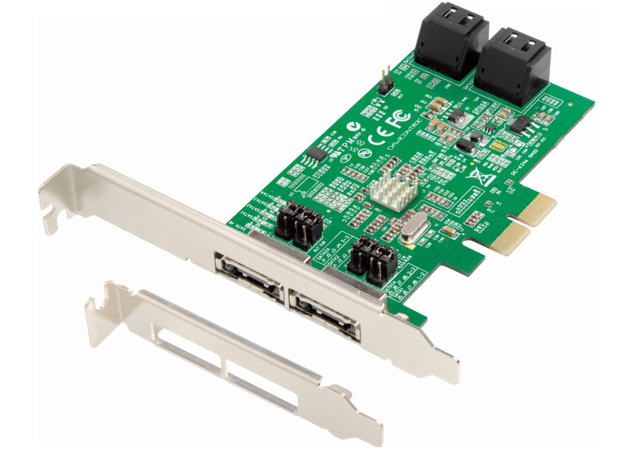 Dawicontrol DC-624E RAID RAID controller PCI Express x2 2.0 6 Gbit/s