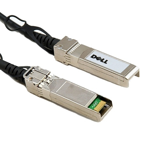 Photos - Cable (video, audio, USB) Dell 470-AAXH fibre optic cable 5 m QSFP+ 4x SFP+ Black 