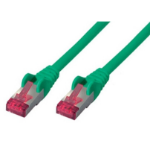 shiverpeaks RJ45/RJ45 Cat6a 3m networking cable Green S/FTP (S-STP)