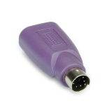 VALUE PS/2 - USB toetsenbordadapter, paars