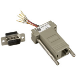 Black Box FA755 cable gender changer RJ-45 DB9 Gray