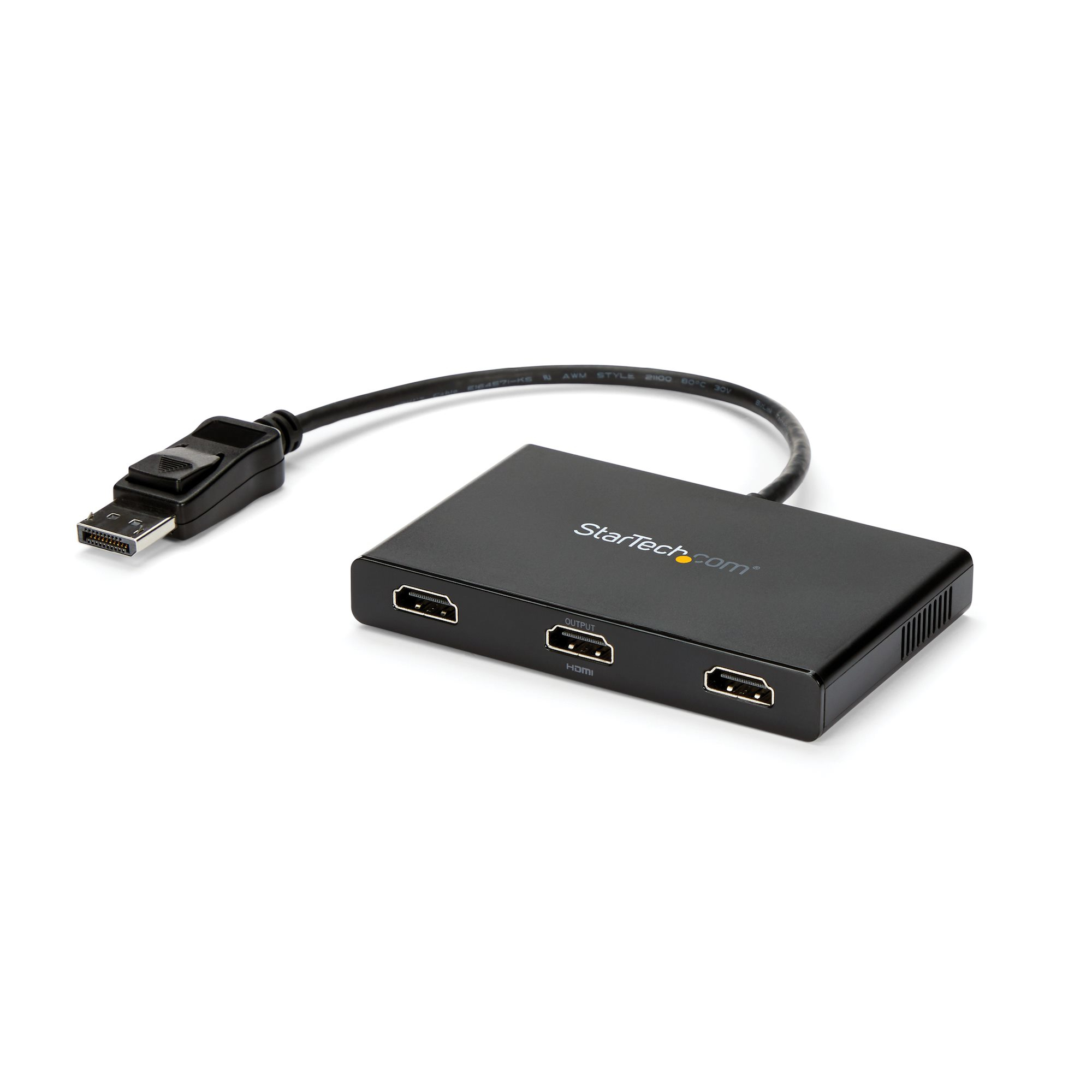 StarTech.com 3-Port Multi Monitor Adapter - DisplayPort 1.2 to 3x HDMI MST Hub - Triple 1080p HDMI Monitors - Video Splitter for Extended Desktop Mode on Windows PCs Only - DP to 3x HDMI