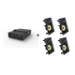 Vivolink Audiopack Subwoofer + 4 x premium in-wall speakers - (Limited Bundle Pack Offer) Black Wired 110 W