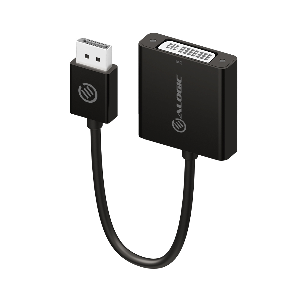 Image of ALOGIC Elements 20cm DisplayPort to DVI Adapter - Male to Female -...