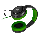 Corsair HS35 Headset Bedraad Hoofdband Gamen Zwart, Groen