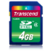 Transcend TS4GSDHC4 4GB SDHC memory card