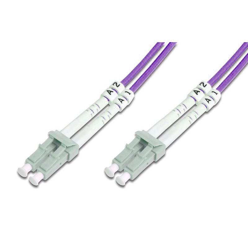 Image of FDL 10M OM4 50/125 LC-LC DLX 2.8mm FIBRE OPTIC CABLE - PURPLE