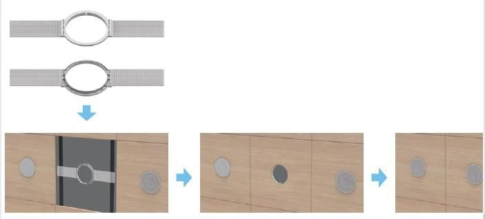 Image of Vivolink VLSPMTC-MOUNT speaker mount Ceiling Metal Silver