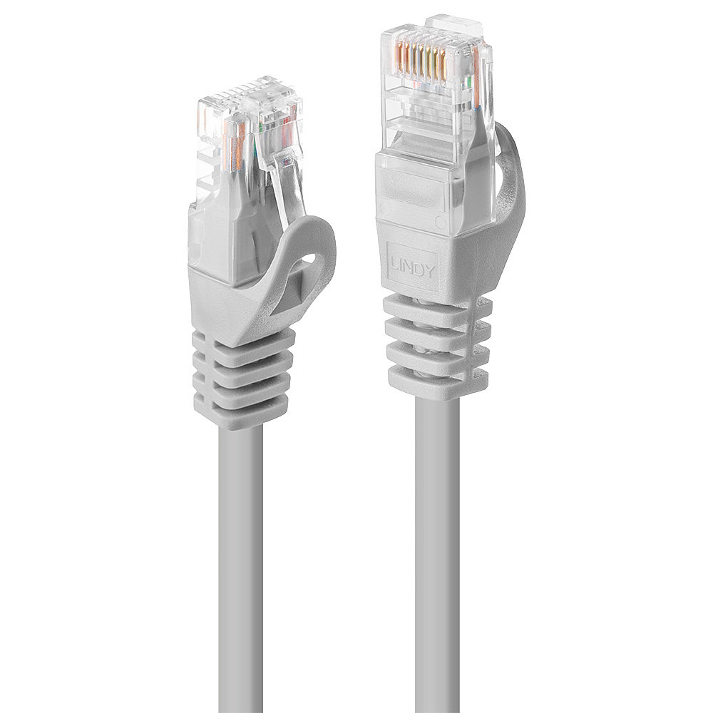 Image of Lindy 1m Cat.5e U/UTP Cable, Grey