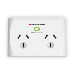 Monster MT-FPSP2700W surge protector White 2 AC outlet(s)