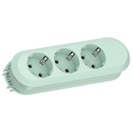 Bachmann 387.2702 power extension 1.5 m 3 AC outlet(s) Indoor Green, Mint colour