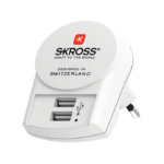 Skross PRO+ 2xUSB World ohne CH/I White