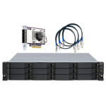 QNAP TL-R1200S-RP storage drive enclosure 2.5/3.5" HDD/SSD enclosure Black, Grey