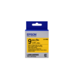 Epson C53S653005/LK-3YBW Ribbon black on yellow extra adhesive 9mm x 9m for Epson LabelWorks 4-18mm/36mm/6-12mm/6-18mm/6-24mm