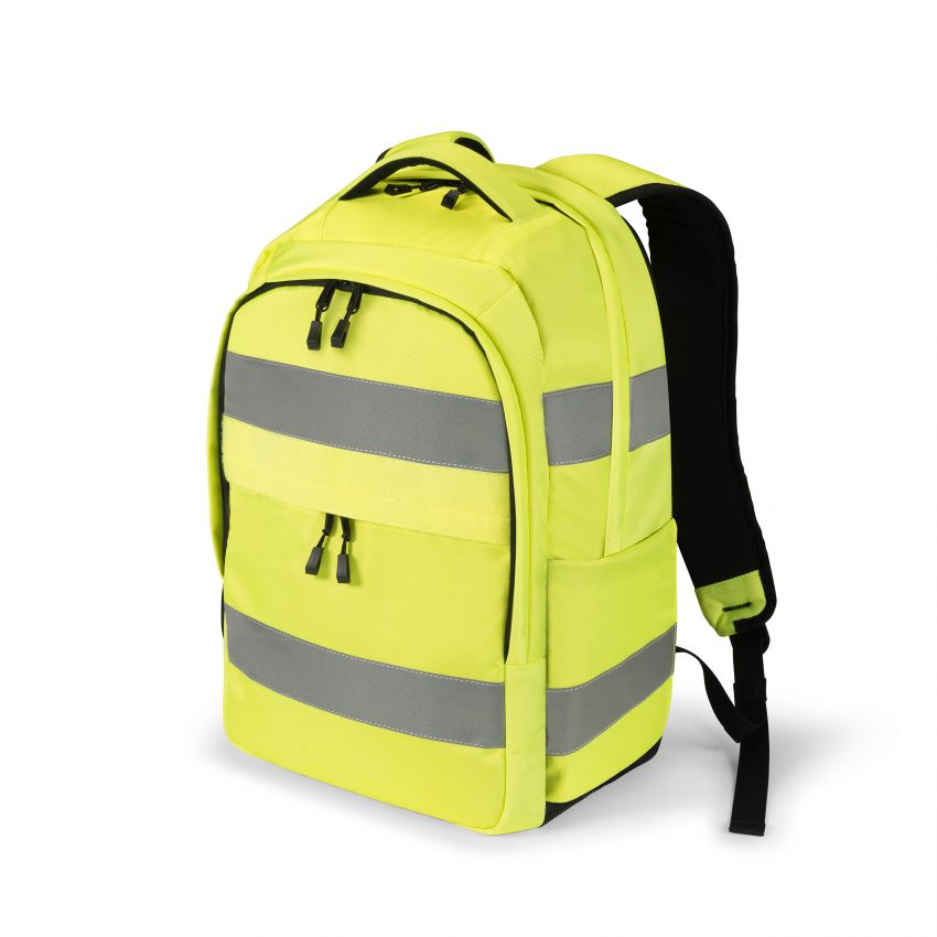DICOTA Hi-Vis backpack Yellow Polyethylene terephthalate (PET),...