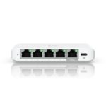 Ubiquiti Compact  5-port 2.5G switch that can be powered with PoE or a USB-C adapter.