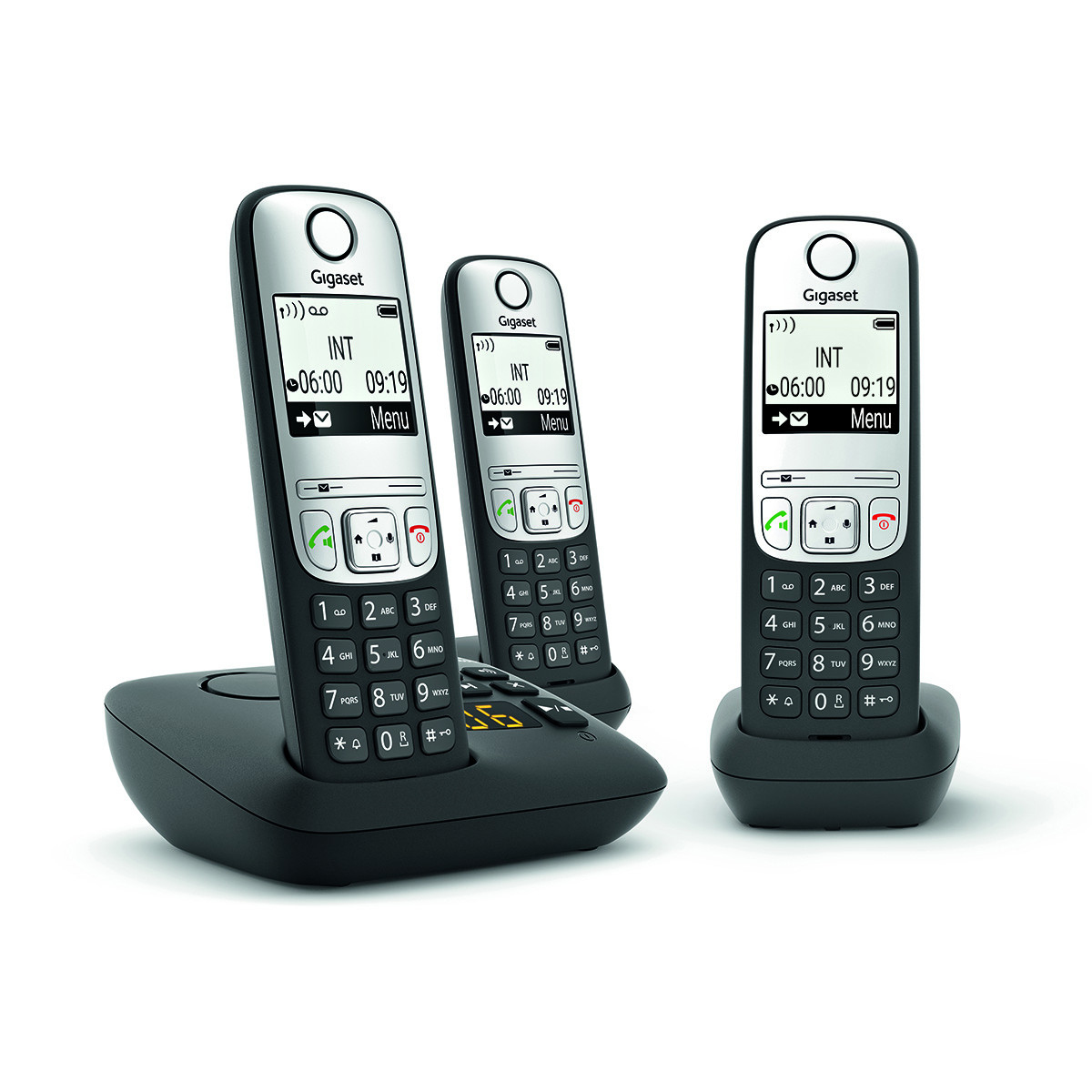 L36852-H2830-B111 UNIFY GIGASET OPENSTAGE A690A - Analog/DECT telephone - Wireless handset - Speakerphone - 100 entries - Caller ID - Black