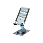 Conceptronic THANA08G Foldable Swivel Phone Stand, 360° Rotating Base, Adjustable Height