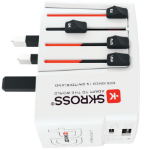 Skross World USB Charger Digital camera, E-book reader, Laptop, Power bank, Smartphone, Smartwatch, Tablet White AC Indoor