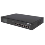 Intellinet 8-Port Gigabit Ethernet Switch with 4 Ultra PoE Ports and LCD Screen, 8 x 10/100/1000 ports, 4 x IEEE 802.3bt Power over Ethernet (Ultra PoE) Ports, LCD Display, 140 W, Desktop, 19" Rackmount (Euro 2-pin plug)