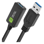 Techly ICUR3050G USB cable 5 m USB 3.2 Gen 1 (3.1 Gen 1) USB A Black