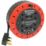 Mercury 4-Gang Power Extension Retractable Reel 5.0m 429.871UK