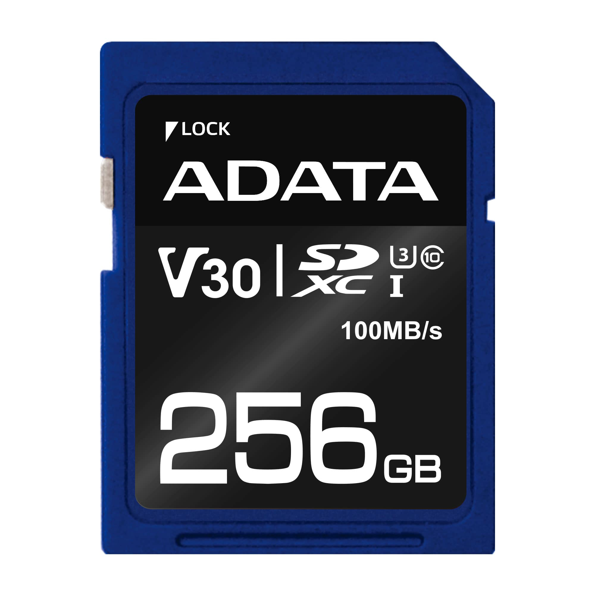 ASDX256GUI3V30S-R A-DATA TECHNOLOGY 256GB SDXC UHS-I U3 V30S